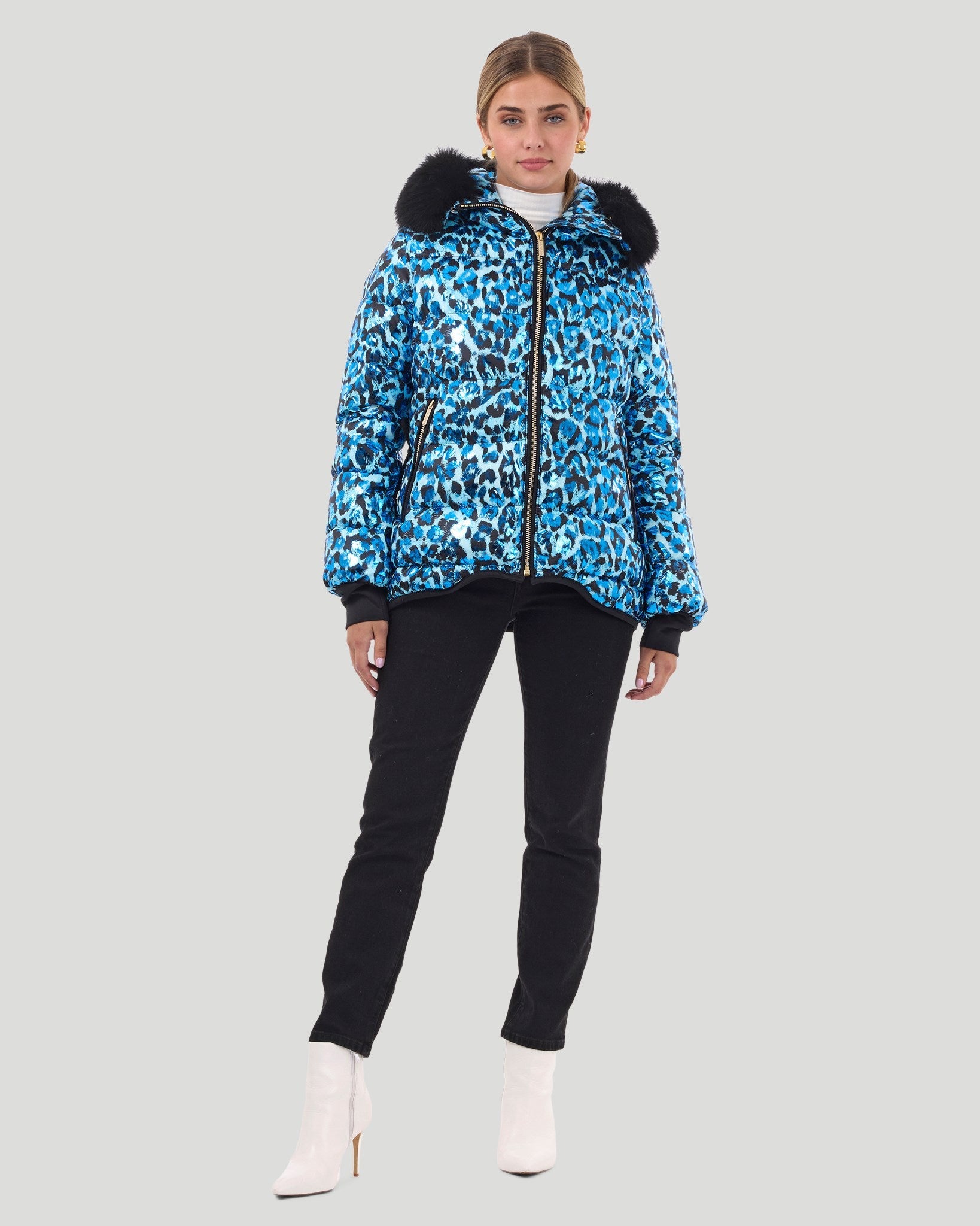 AprèsSki Jacket with Detachable Toscana Shearling Lamb Hood Trim — free download